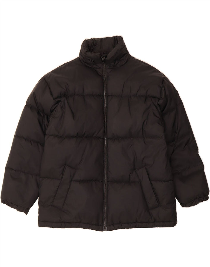 VINTAGE Boys Padded Jacket 15-16 Years Black Polyamide Vintage Vintage and Second-Hand Vintage from Messina Hembry 