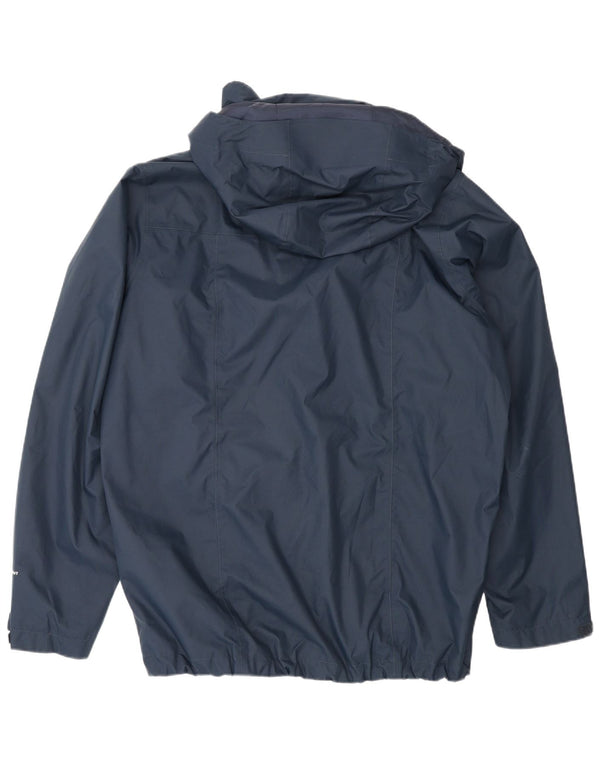 Giacca a vento con cappuccio da uomo The North Face UK 40 Large Blu Navy