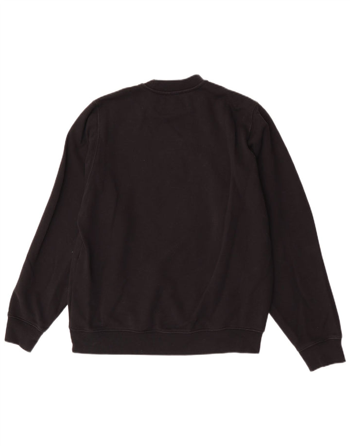 Diesel Mens Graphic Sweatshirt Jumper Small Black Cotton