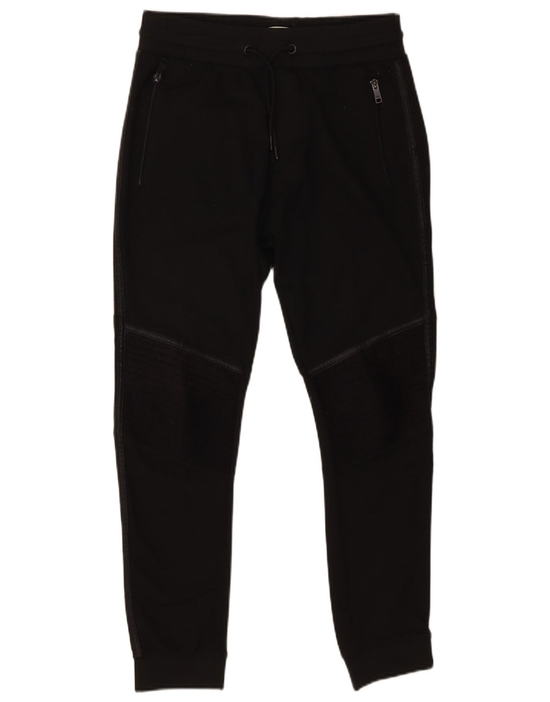 Zara Mens Tracksuit Trousers Joggers Medium Black Polyester