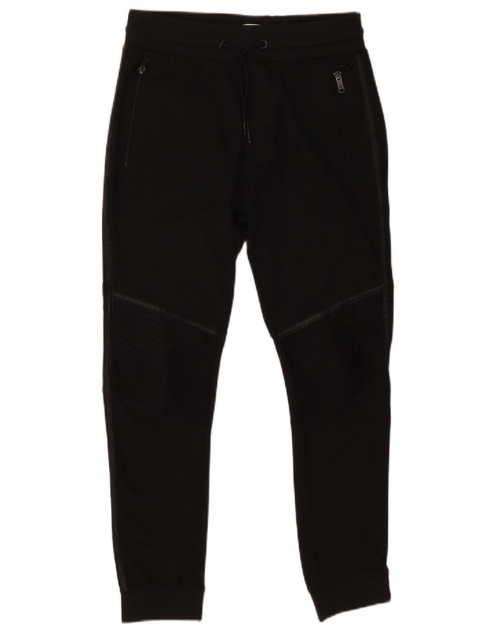 Zara Mens Tracksuit Trousers Joggers Medium Black Polyester