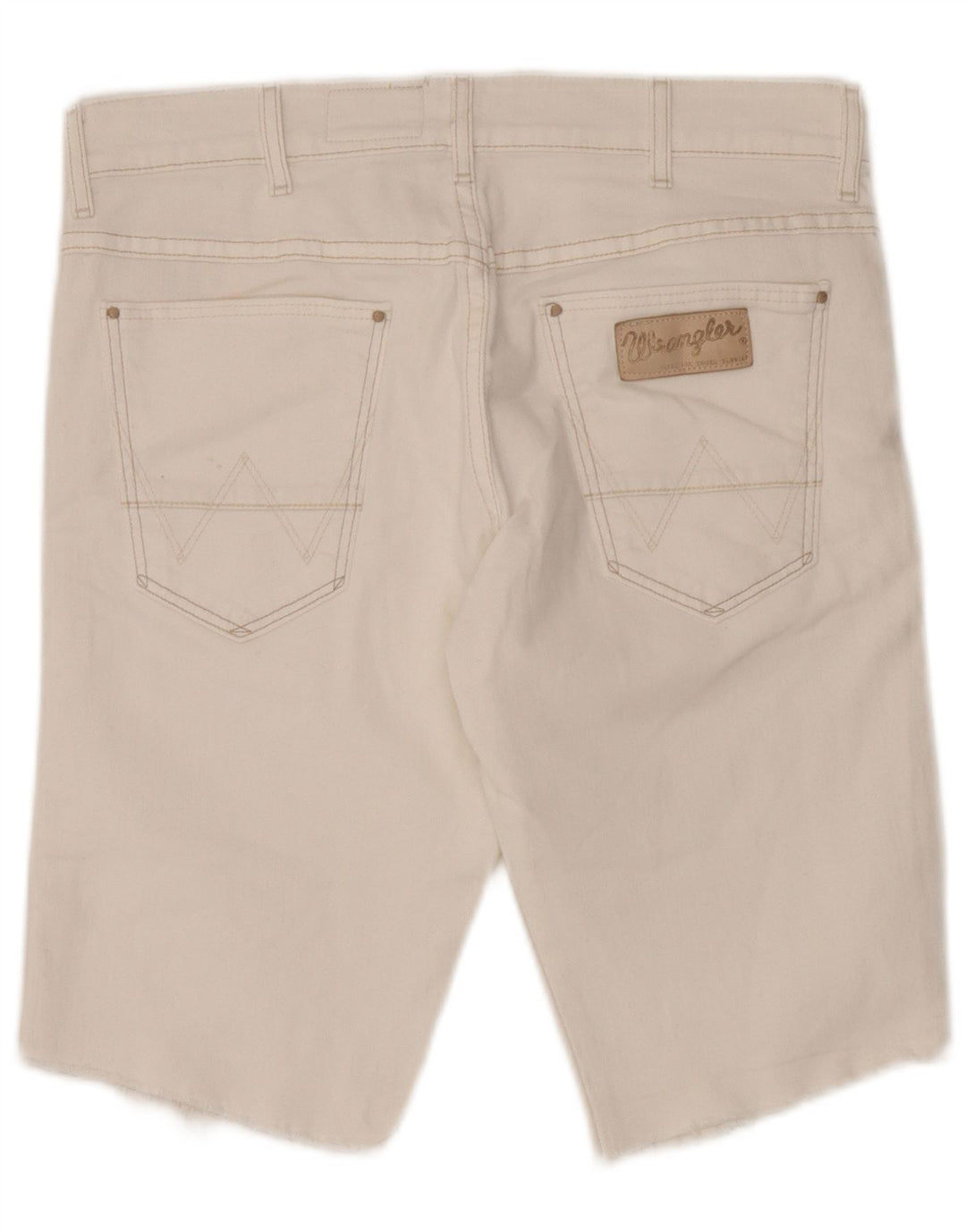 Wrangler Mens Vegas Denim Shorts W31 Medium White Cotton