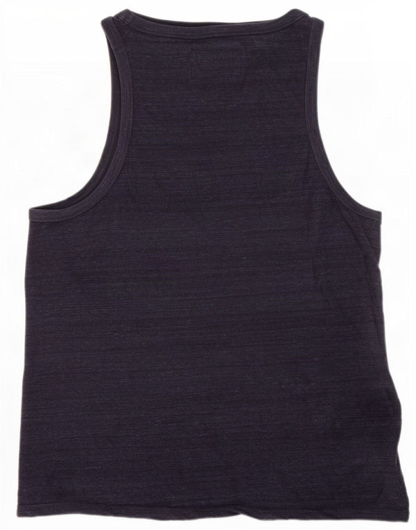 Superdry Herrevest Top Medium Marineblå Flecked Bomuld