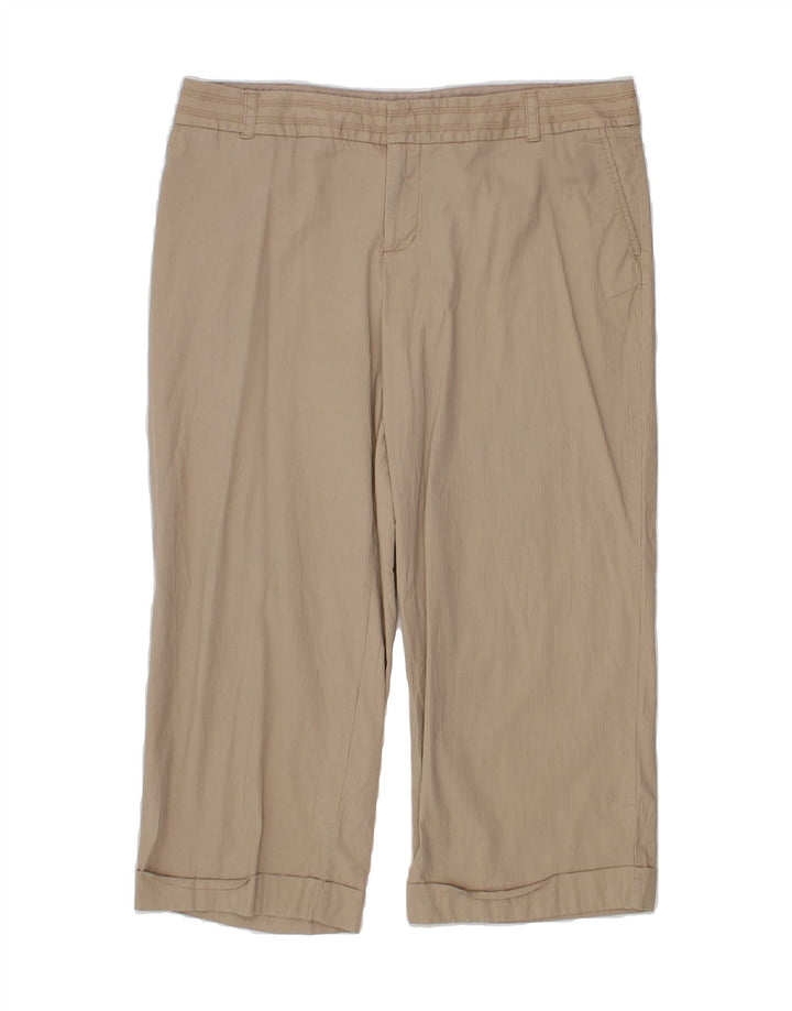 MOSSIMO Womens Straight Cropped Trousers US 16 2XL W38 L24 Beige Cotton Vintage Mossimo and Second-Hand Mossimo from Messina Hembry 