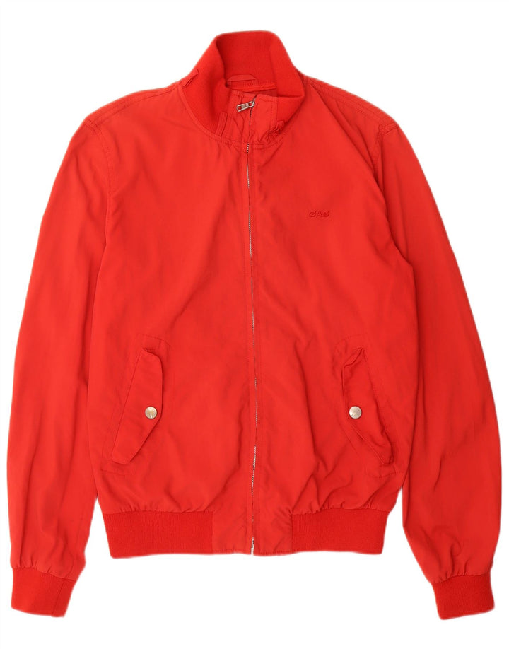 Gas Mens Bomber Jacket UK 38 Medium Red Polyamide