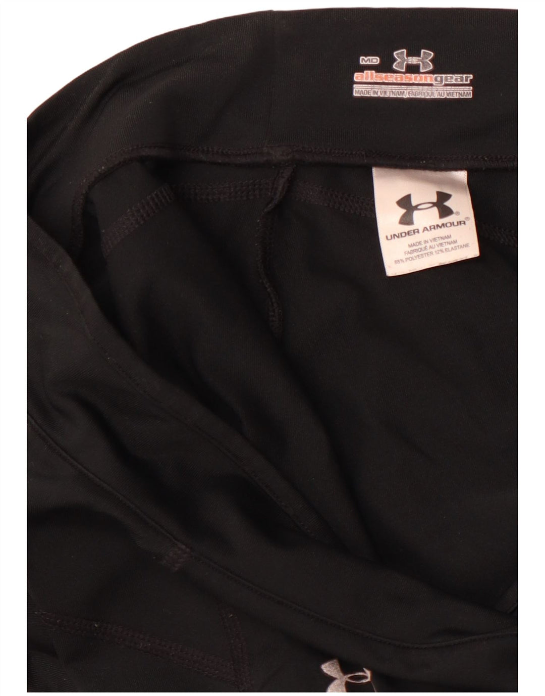UNDER ARMOUR Womens Leggings UK 14 Medium Black