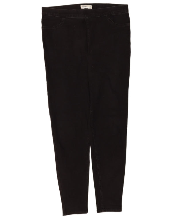 Marks & Spencer Damen Jegging-Jeans UK 16 Large W34 L30 Schwarze Baumwolle