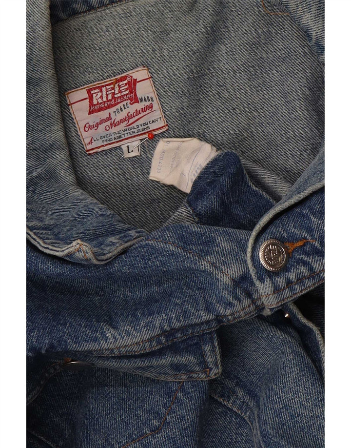 Rifle Herre denimjakke UK 40 Large Blue Cotton