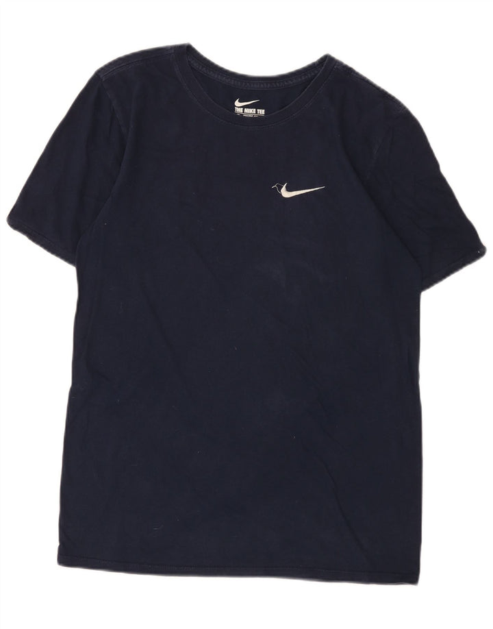 Nike Mens Athletic Cut T-Shirt Top Small Navy Blue Cotton