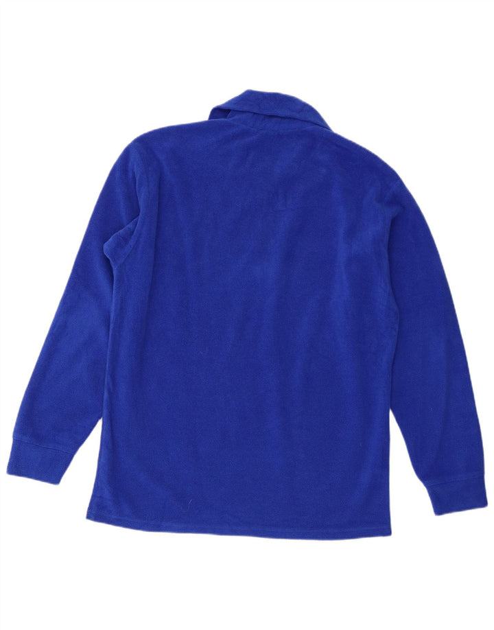 Fila Mens Zip Neck Fleece Jumper Medium Blue Polyester