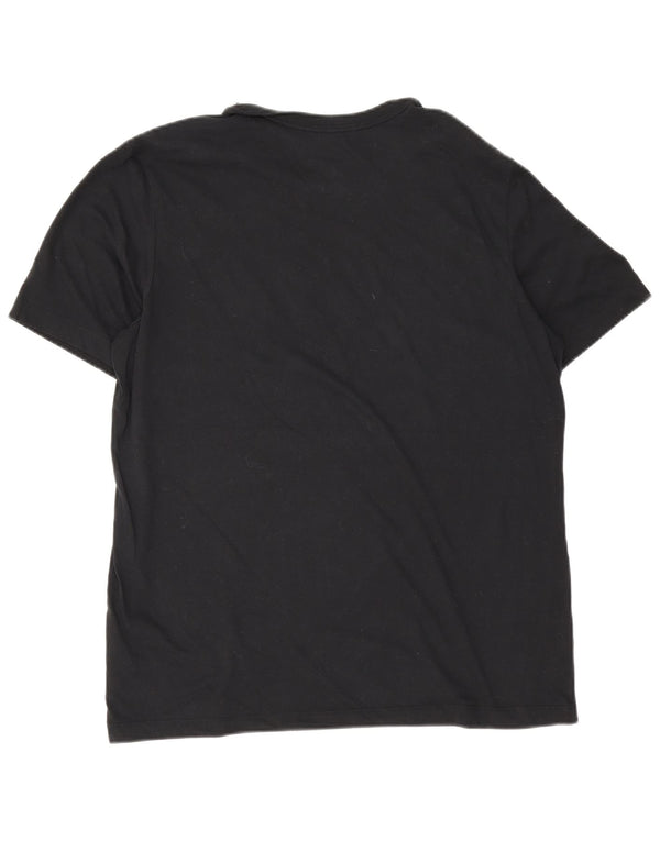 Nike Mens Dri Fit Graphic T-Shirt Top Large Black Cotton