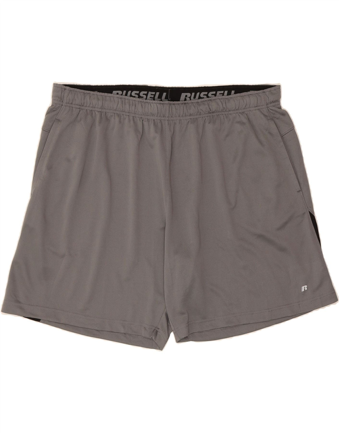 RUSSELL ATHLETIC Mens Sport Shorts 3XL  Grey Colourblock Polyester Vintage Russell Athletic and Second-Hand Russell Athletic from Messina Hembry 