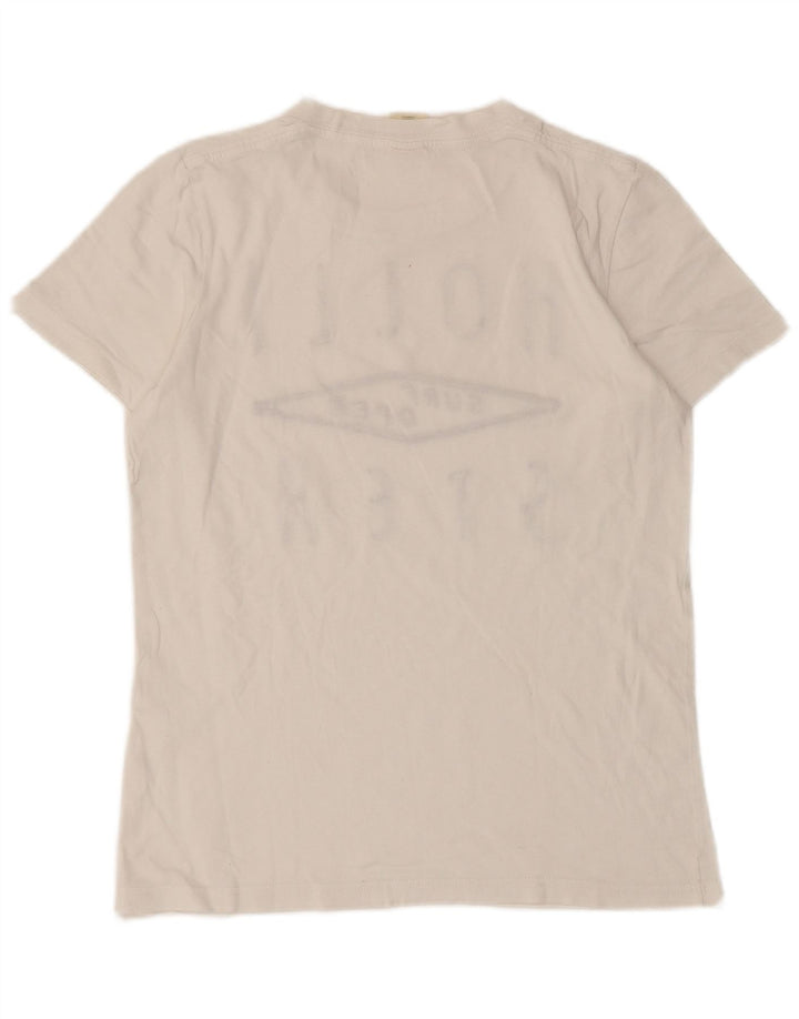 Hollister Mens Graphic T-Shirt Top Small White