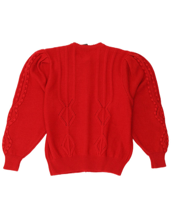 Original Alpen Trachten Cardigan Femme Pull IT 50 XL Laine Rouge