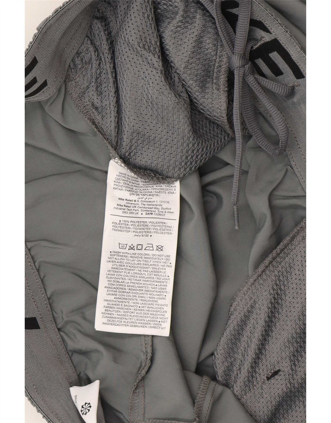 Nike Mens Dri Fit Sport Shorts Large Grey Polyester