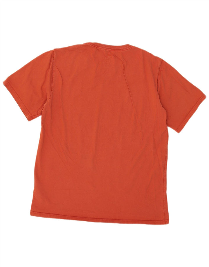 Converse Mens T-Shirt Top Medium Orange Cotton