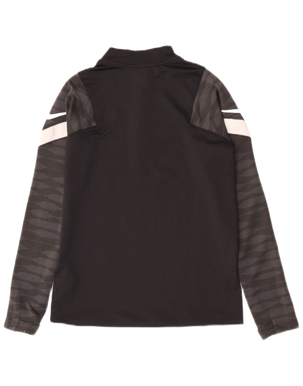 Nike Meninos Zip Neck Regular Treino Top 10-11 Anos Médio Preto Esportes