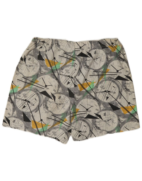 Vintage Mens Sport Shorts Large Multicoloured Geometric