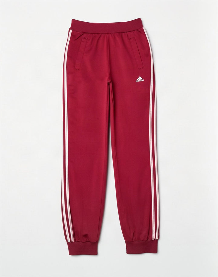 Adidas Damen Trainingshose Jogger UK 16 Large Maroon Polyester