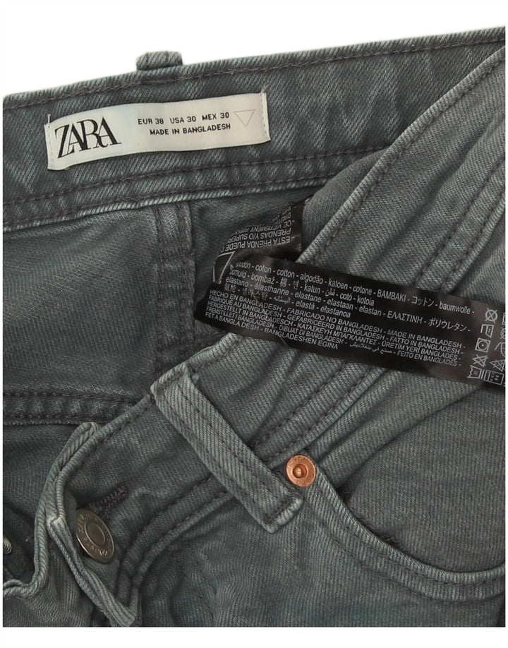 Zara Herre Denim Shorts EU 38 Small W30 Blue Cotton