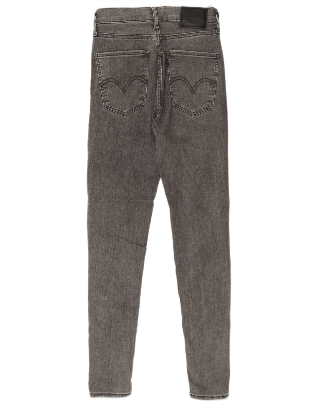 Levi's Womens Distressed Skinny Jeans W25 L28 Grey Cotton