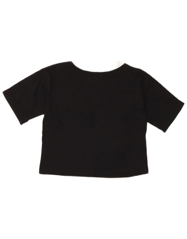 Maglietta corta da donna Adidas UK 8 Small Black Colourblock
