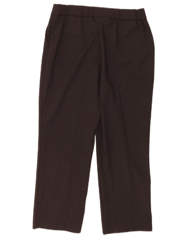 Женские прямые укороченные брюки Marks & Spencer UK 10, маленькие W28 L23, черные