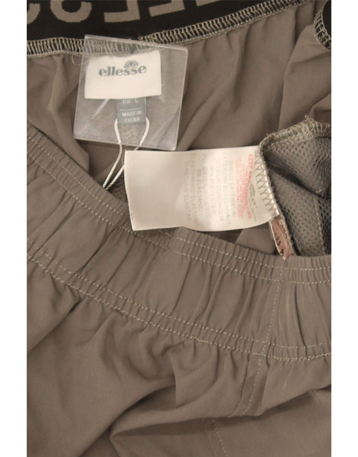 Pantaloni scurți sport grafic Ellesse pentru bărbați, mari, gri, poliester