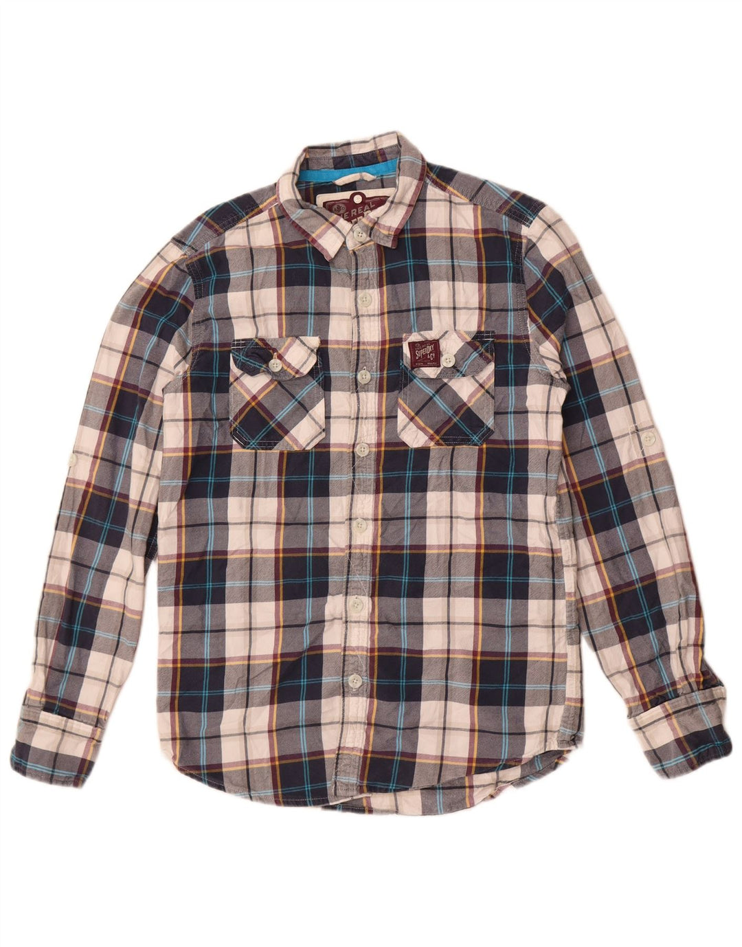 Superdry Mens Classic Lumberjack Flannel Shirt Medium Multicoloured Check
