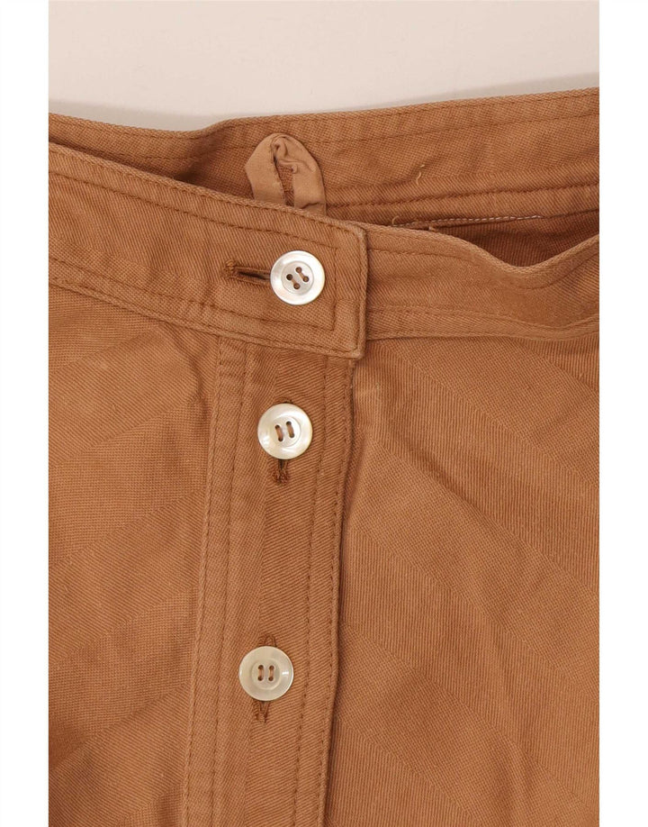 Gonna a trapezio vintage da donna W26 piccola marrone