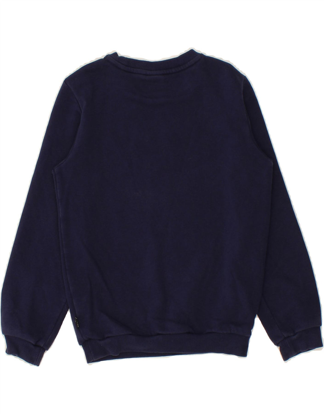 PUMA Boys Graphic Sweatshirt Jumper 7-8 Years Navy Blue Cotton Vintage Puma and Second-Hand Puma from Messina Hembry 