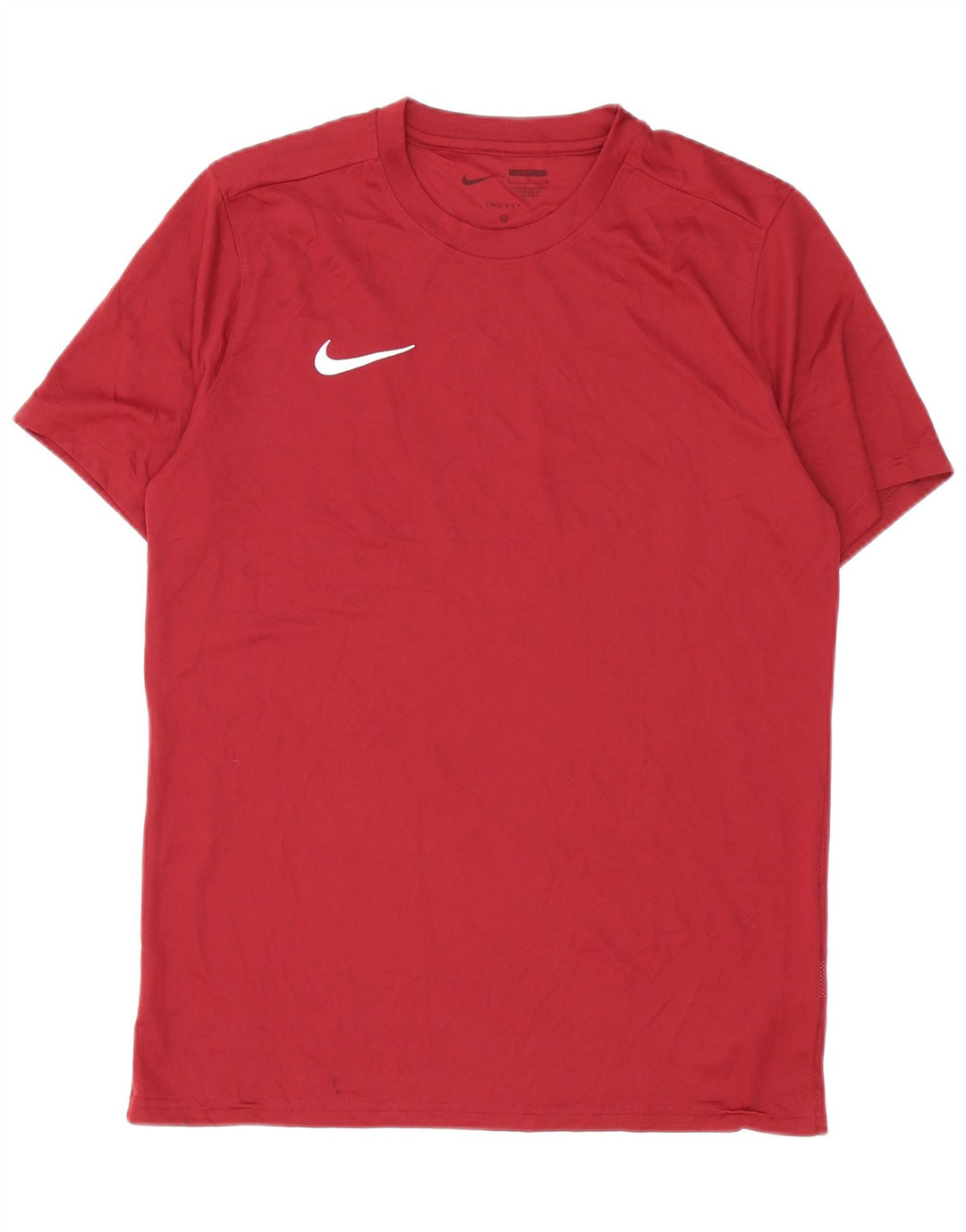 Nike Mens Dri Fit Slim T-Shirt Top Large Burgundy Polyester