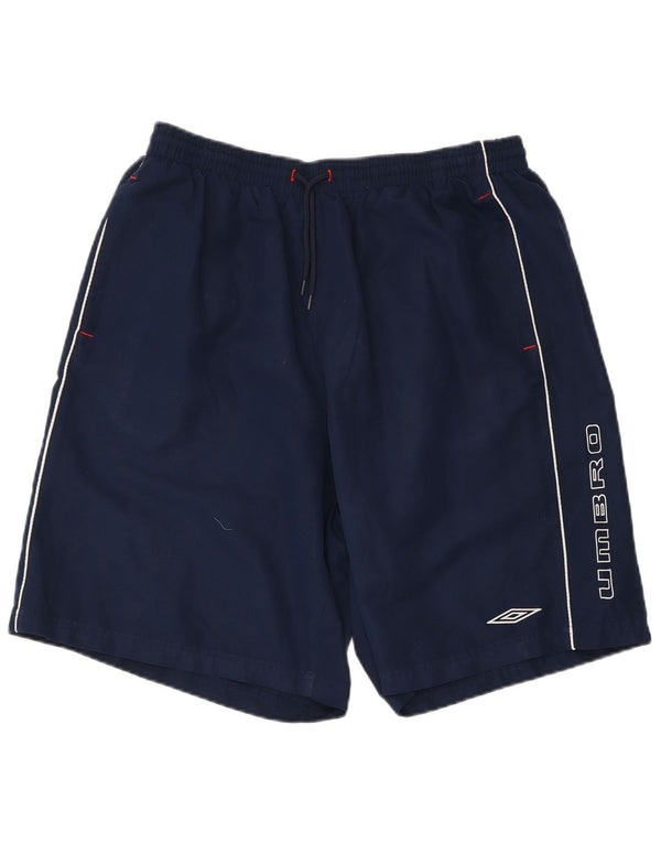 Umbro Herre grafiske sportsshorts 2XL marineblå polyester