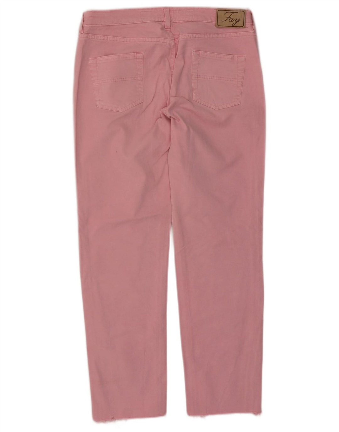 Fay Damen Straight Jeans W31 L27 Rosa Baumwolle