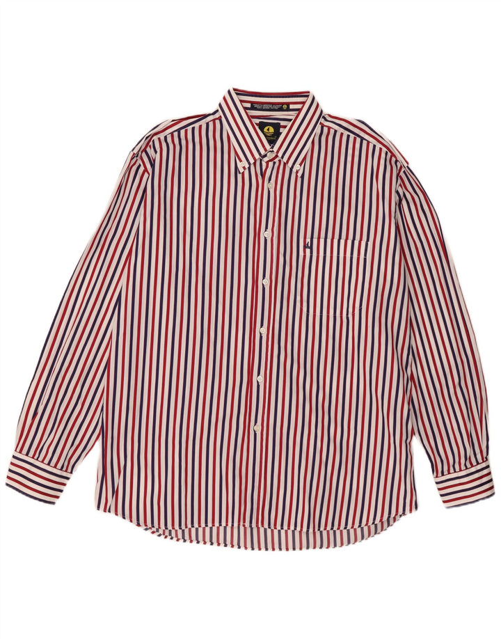 Navigare Mens Shirt XL Multicoloured Striped Cotton