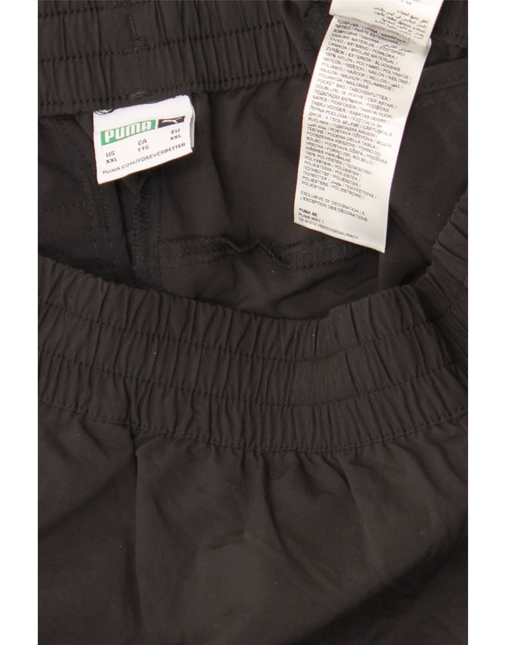 PUMA Mens Tracksuit Trousers Joggers 2XL  Black Polyester