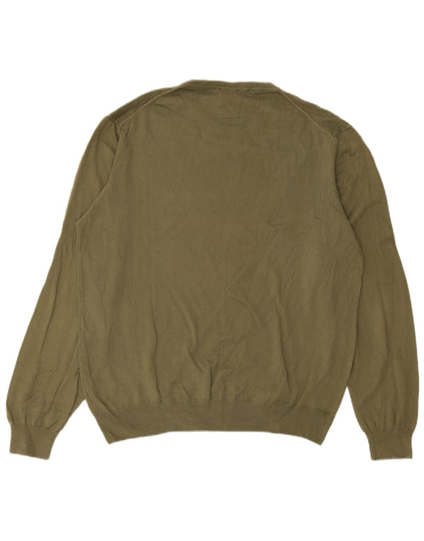 Maglione maglione girocollo da uomo Conte of Florence 2XL cotone verde