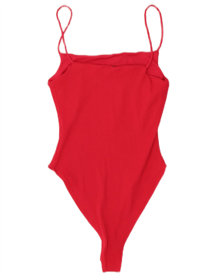 Zara Femme Body UK 12 Medium Rouge Polyamide