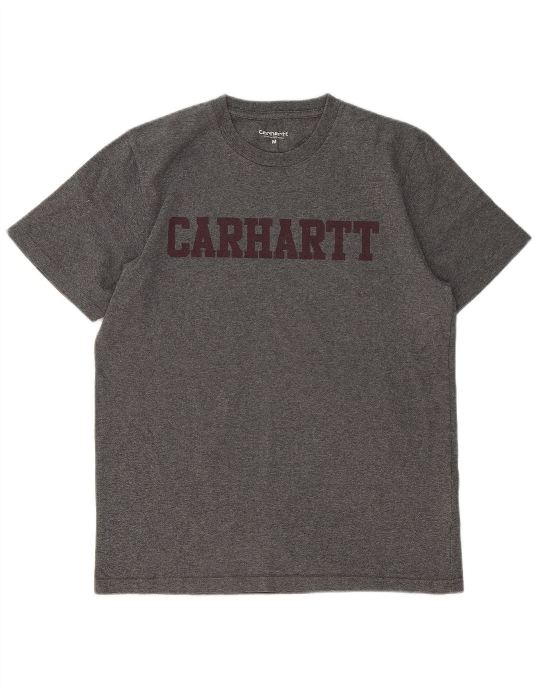 Carhartt Mens Graphic T-Shirt Top Medium Grey Cotton