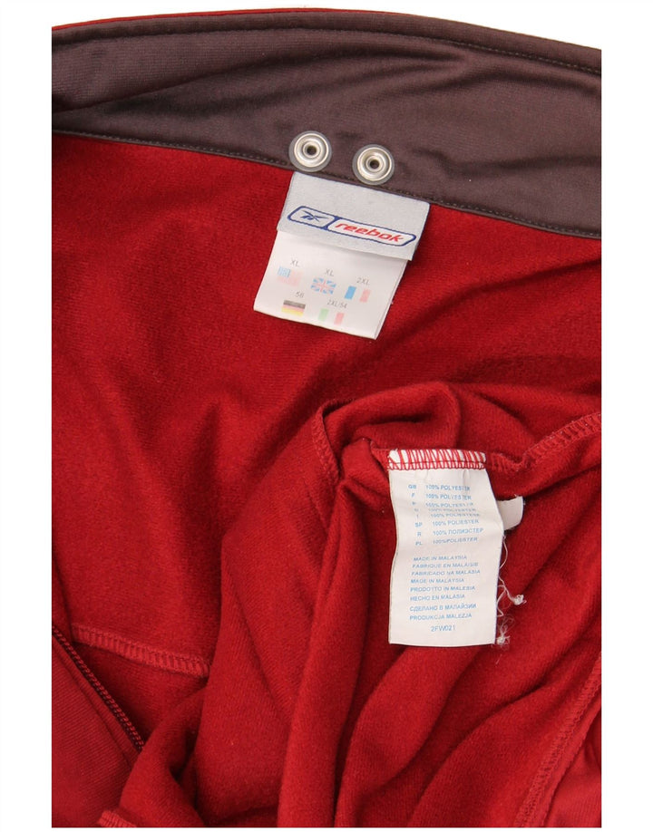 Jachetă de trening pentru bărbați Reebok, XL, poliester roșu