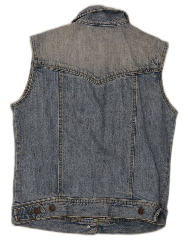 Vintage Jeansweste für Mädchen, 13–14 Jahre, blaue Baumwolle