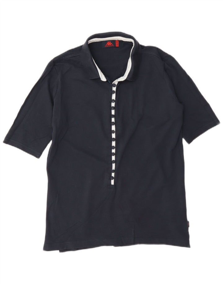 Tricou polo Kappa pentru femei UK 14 Medium Bleumarin