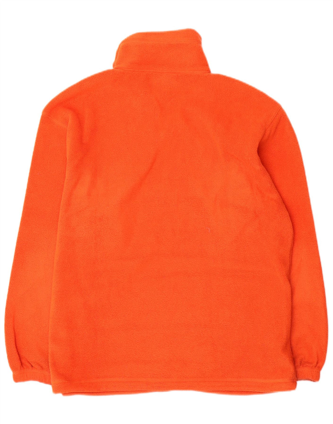 Asics Mens Zip Neck Fleece Jumper Medium Orange Polyester