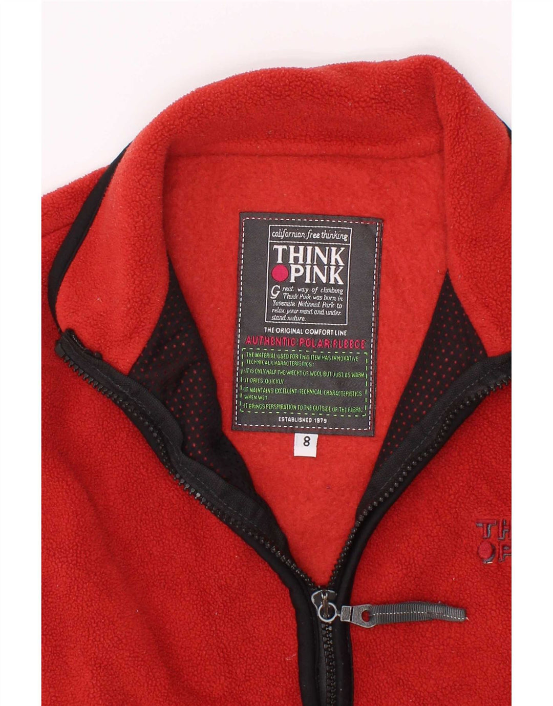 Colete de lã Think Pink Boys 7-8 anos vermelho