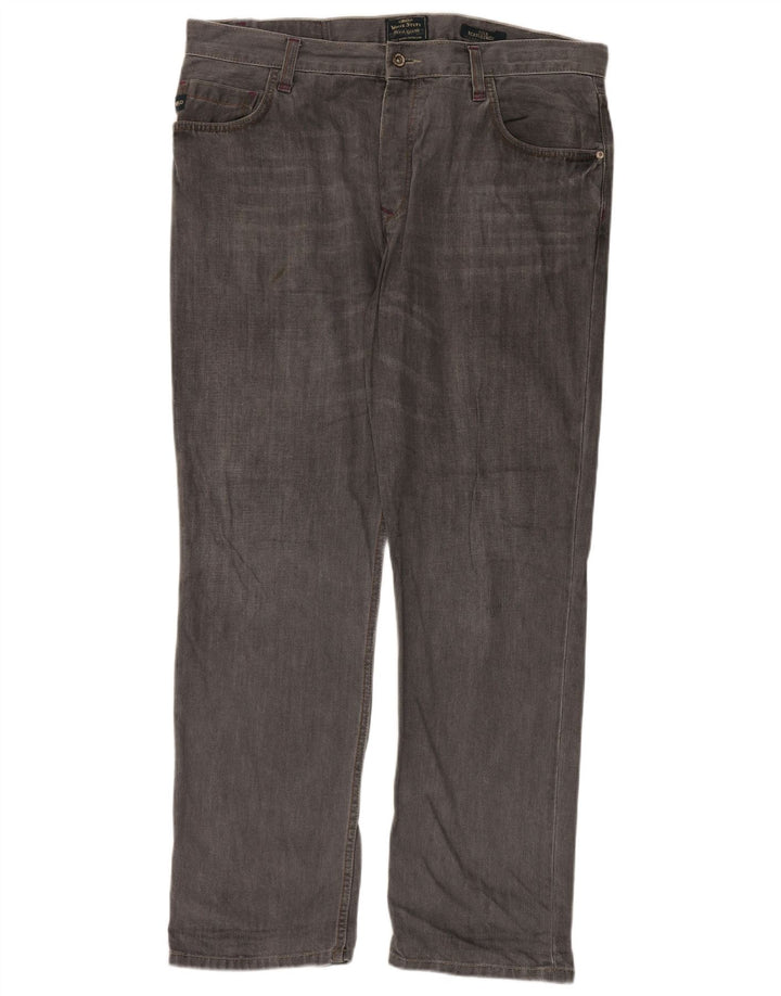 White Stuff Mens Straight Jeans W38 L32 Grey Cotton