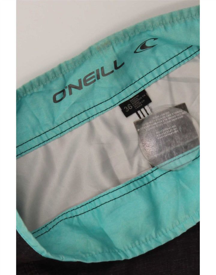 O'Neill Mens Swimming Shorts Large  Grey Striped Polyester