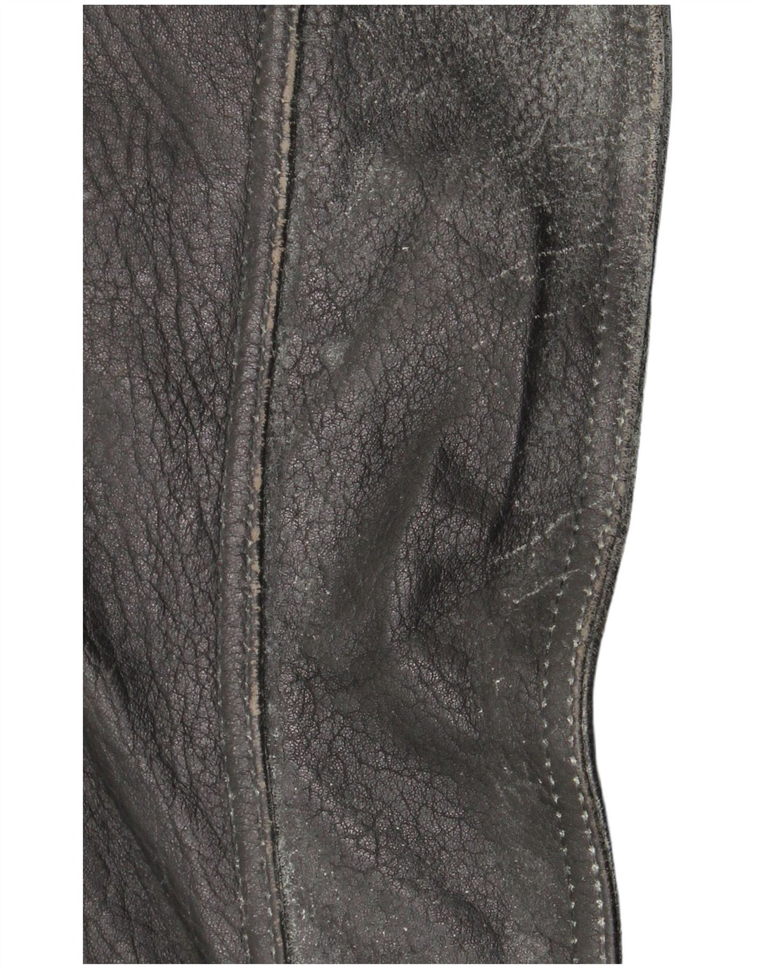 Clout Herre Læder Biker Jacket UK 42 XL Sort Læder