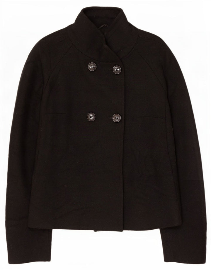 Caban Donna Benetton IT 46 Large Nero Lana