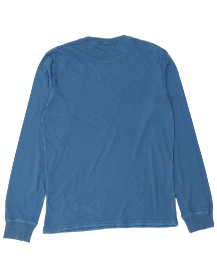LEVI'S Mens Graphic Top Long Sleeve Medium Blue Cotton