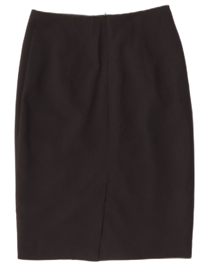 Marks & Spencer Womens Pencil Skirt UK 8 Small W28  Black Polyester